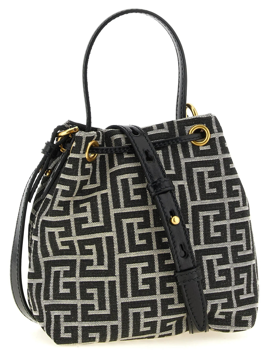 Balmain Bicolor Polyester Handbag