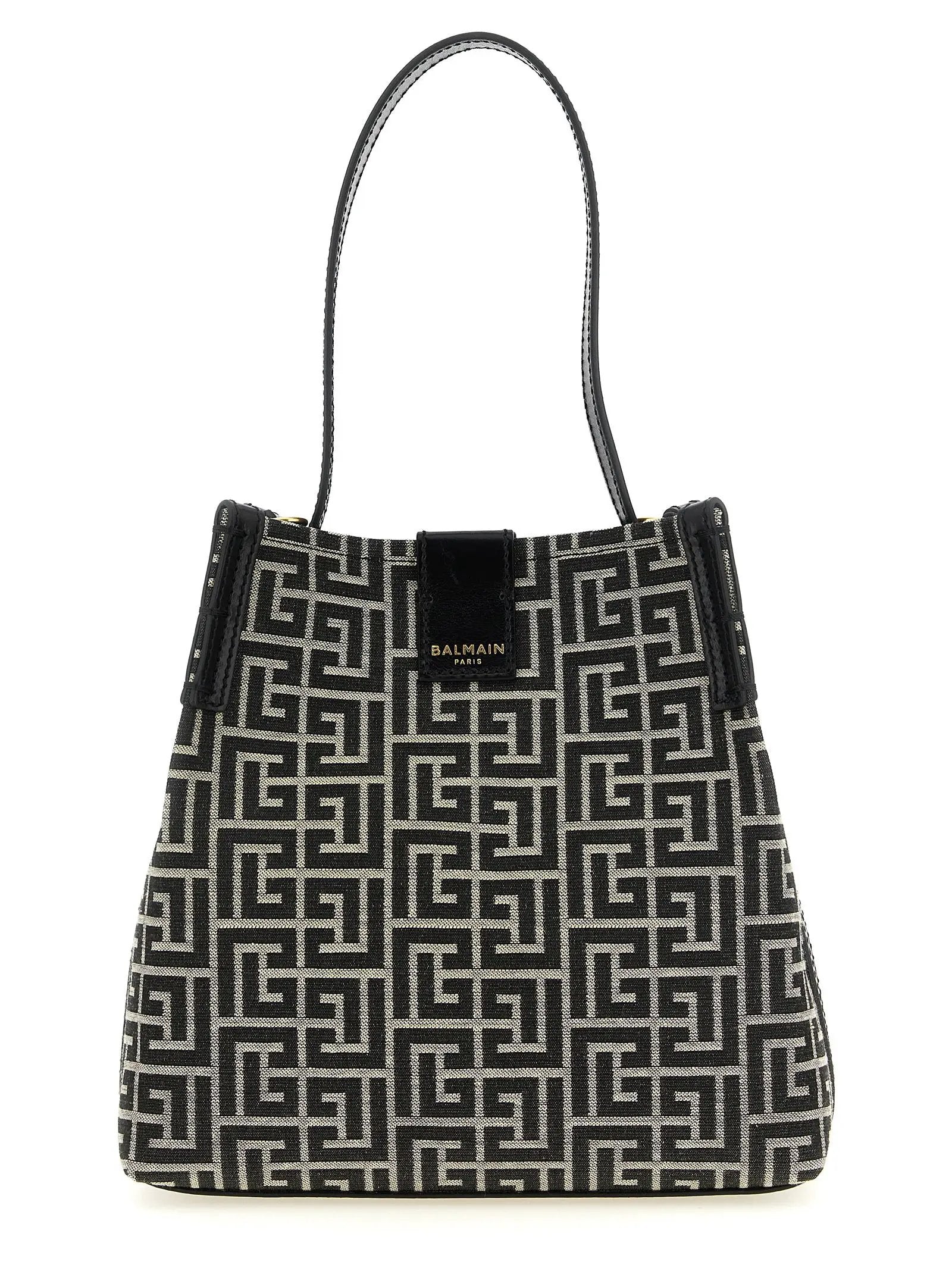 Balmain Bicolor Cotton Shoulder Bag