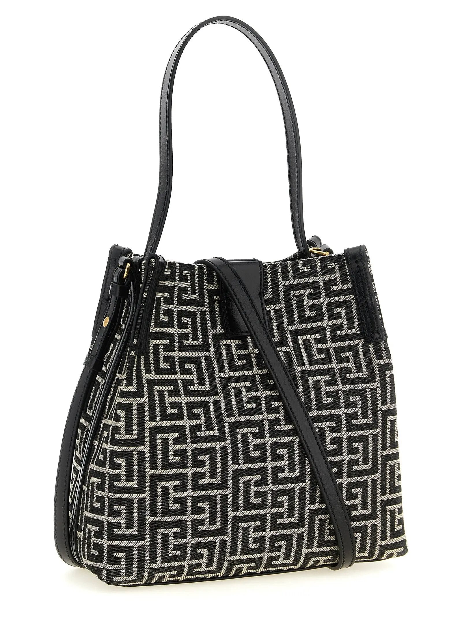 Balmain Bicolor Cotton Shoulder Bag