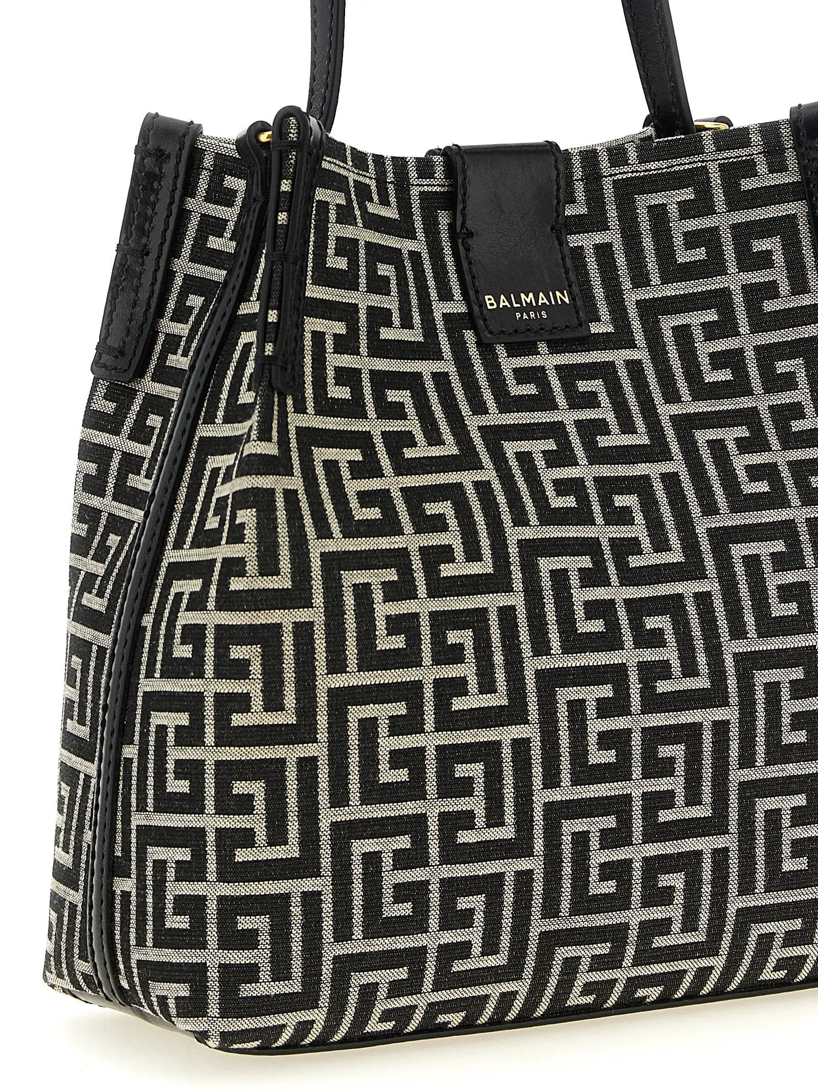 Balmain Bicolor Cotton Shoulder Bag