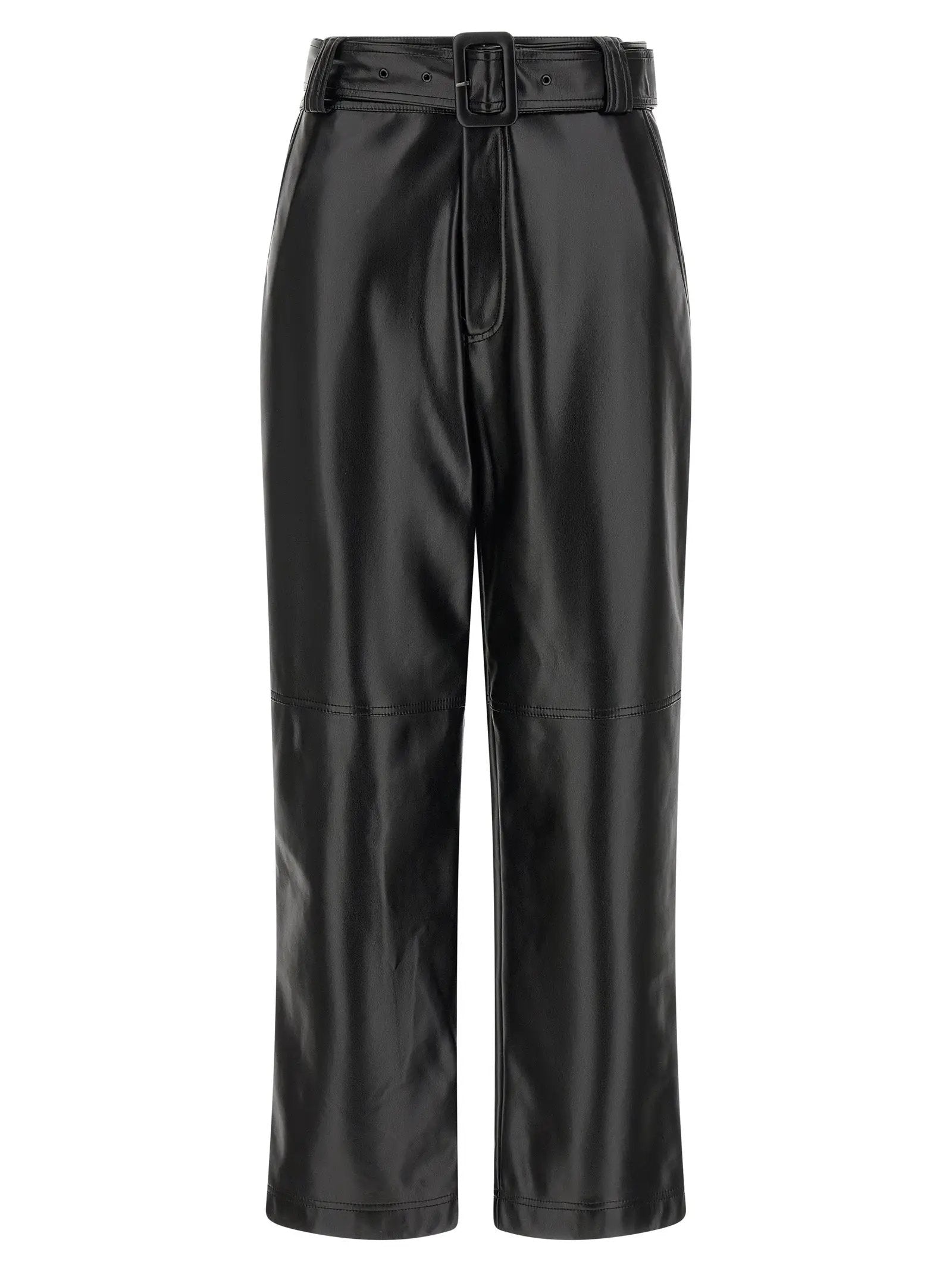 Twinset Black Polyester Cropped Pants
