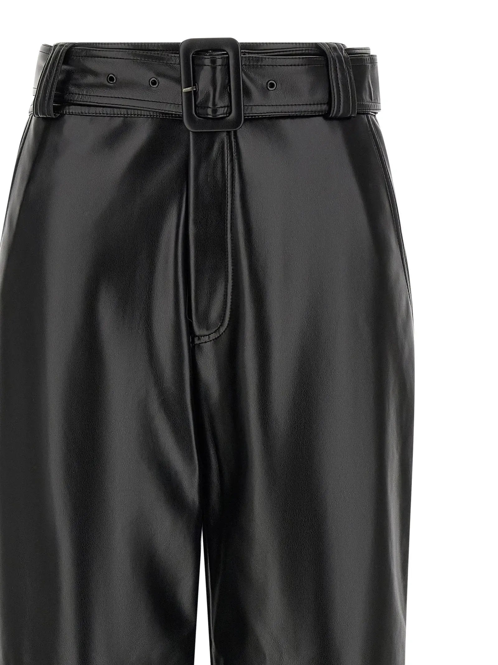 Twinset Black Polyester Cropped Pants