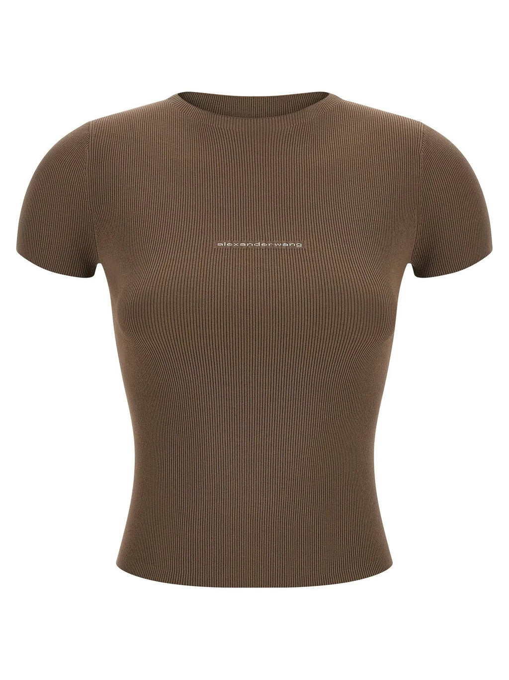 Alexander Wang Brown Polyamide T-Shirt