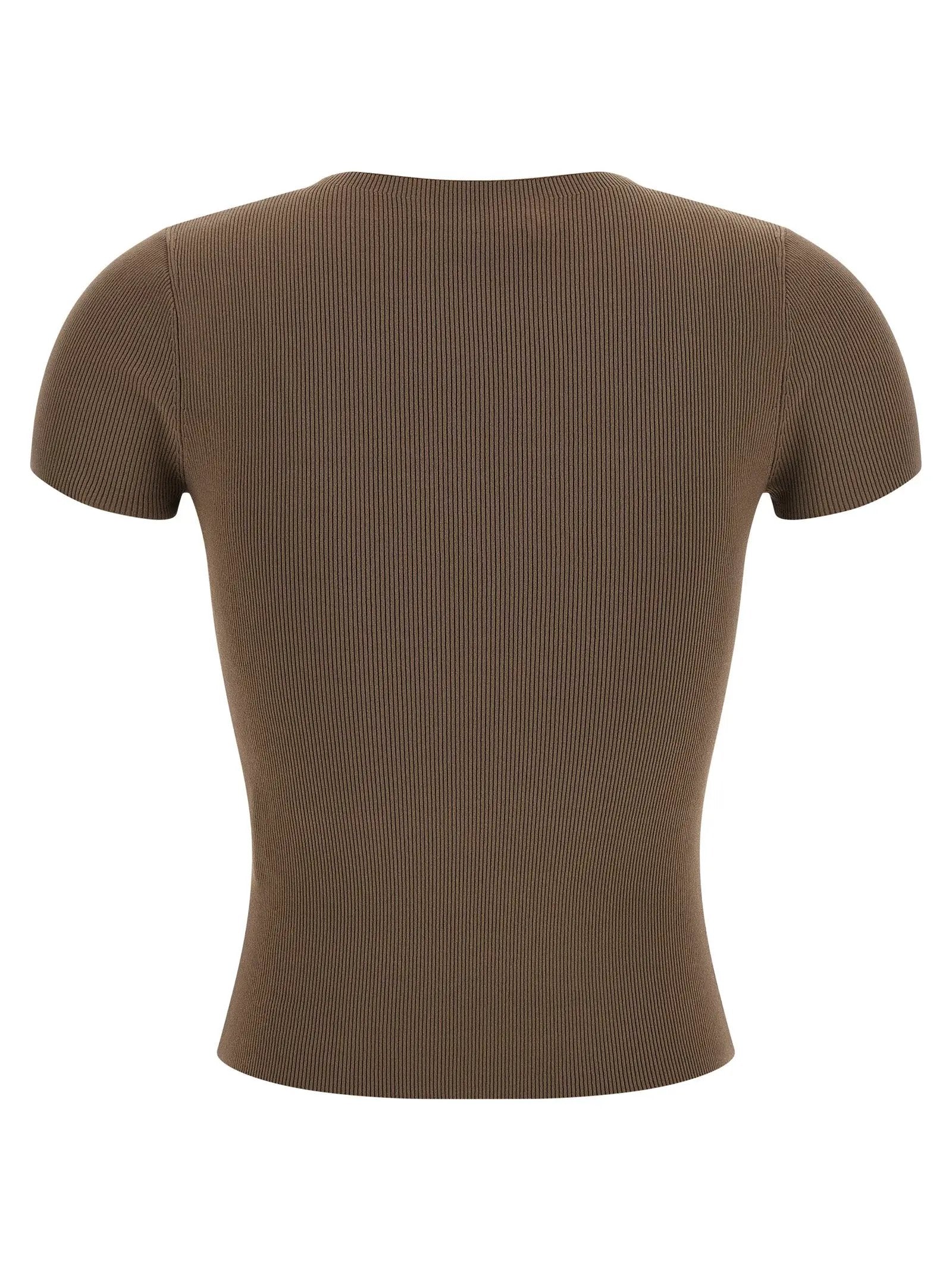 Alexander Wang Brown Polyamide T-Shirt