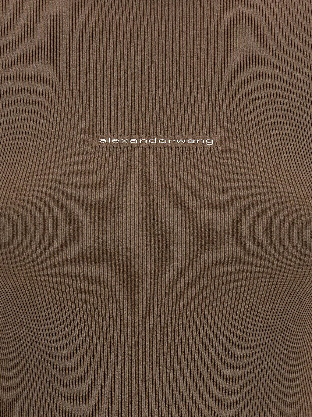 Alexander Wang Brown Polyamide T-Shirt