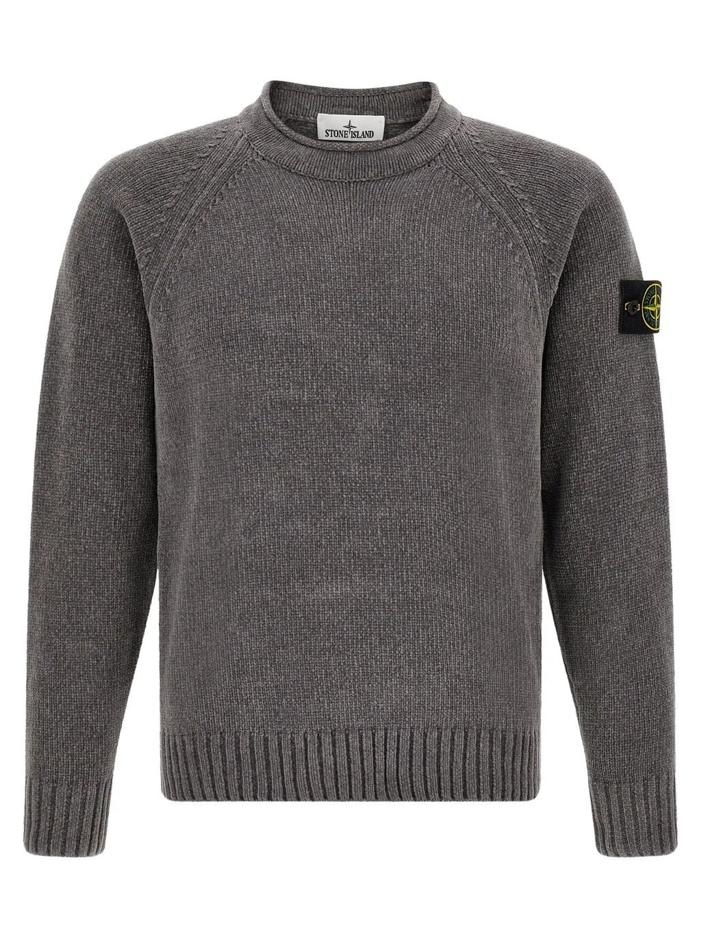Stone Island Gray Cotton Cardigan