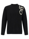 Off-White Bicolor Wool Cardigan