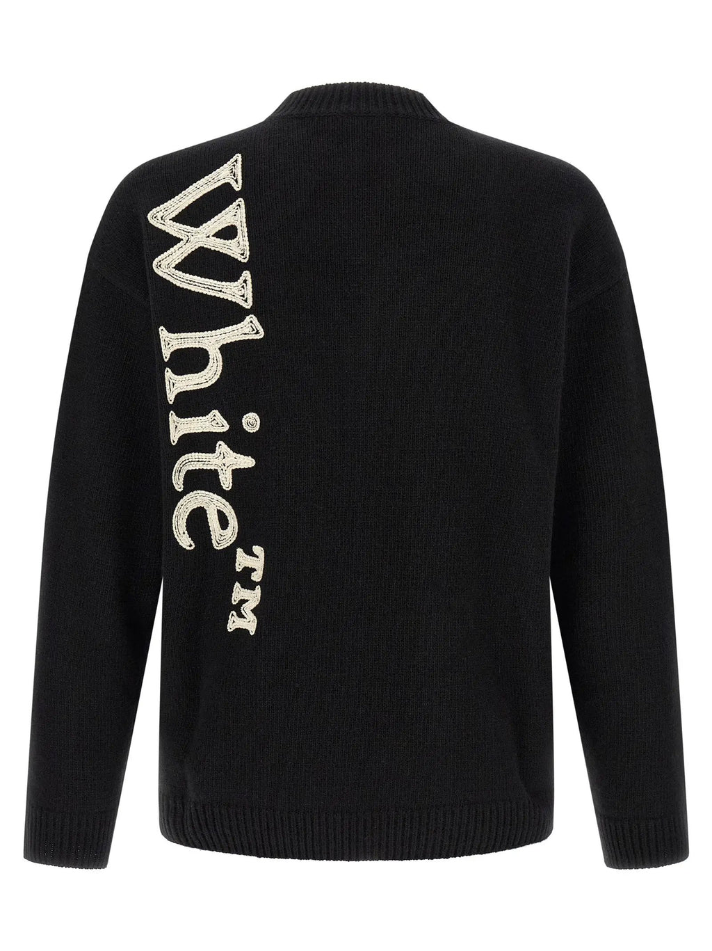 Off-White Bicolor Wool Cardigan