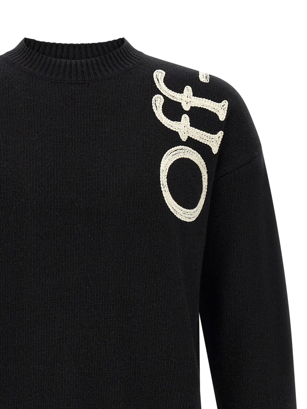 Off-White Bicolor Wool Cardigan