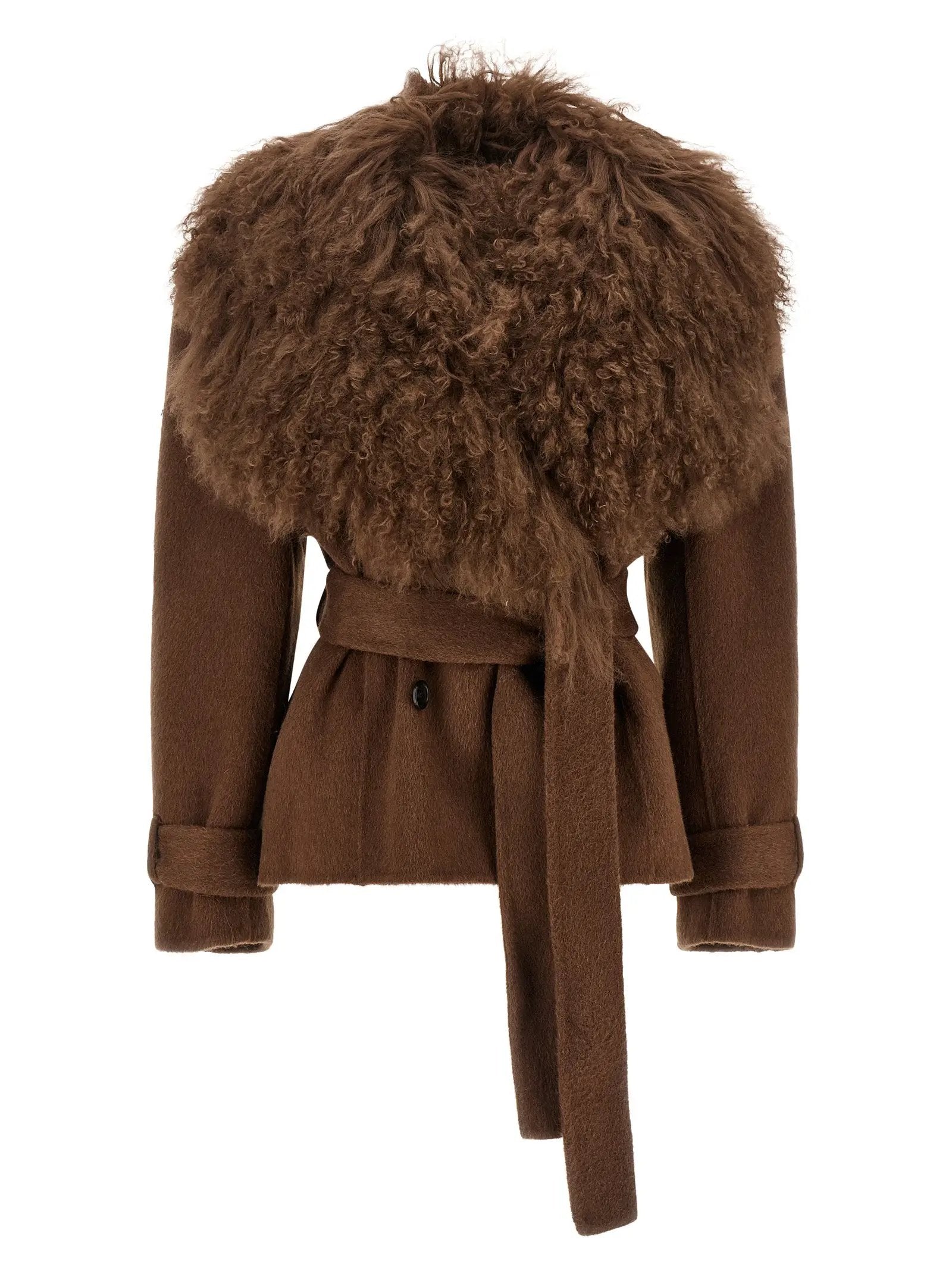 Giuseppe Di Morabito Giuseppe Di Morabito Brown Wool Coat