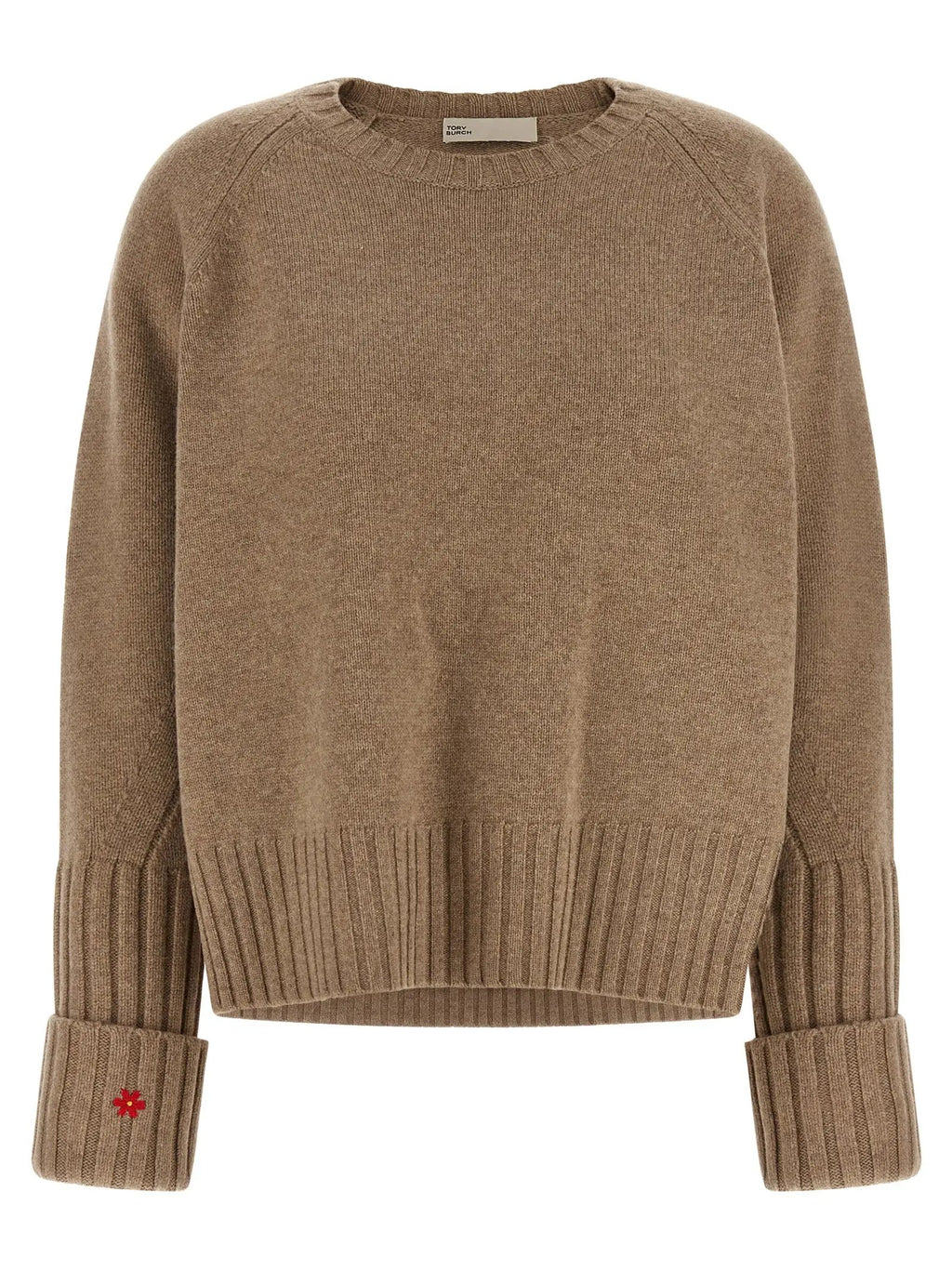 Tory Burch Beige Wool Cardigan