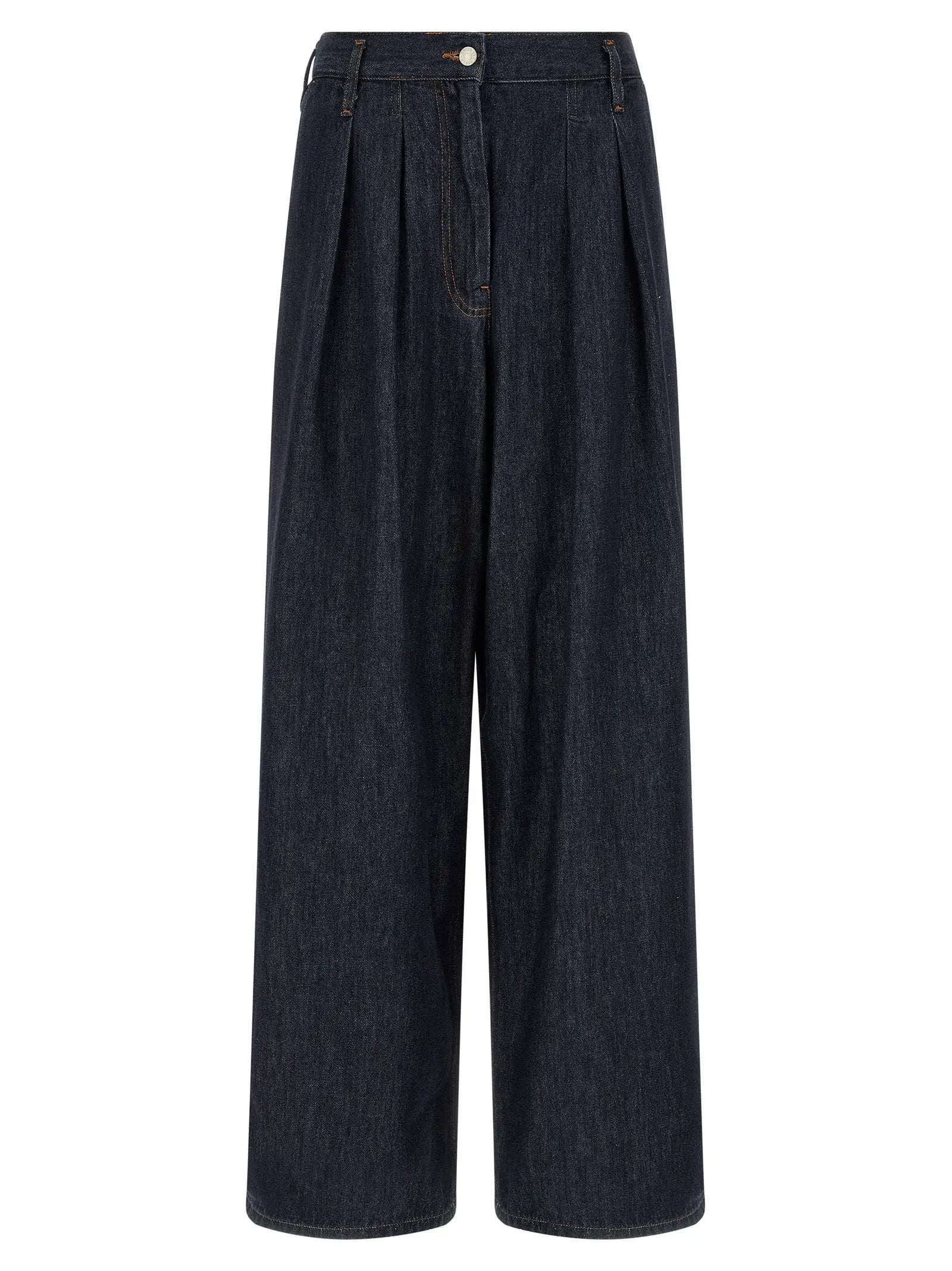 Dries Van Noten Blue Cotton Relaxed Fit Jeans