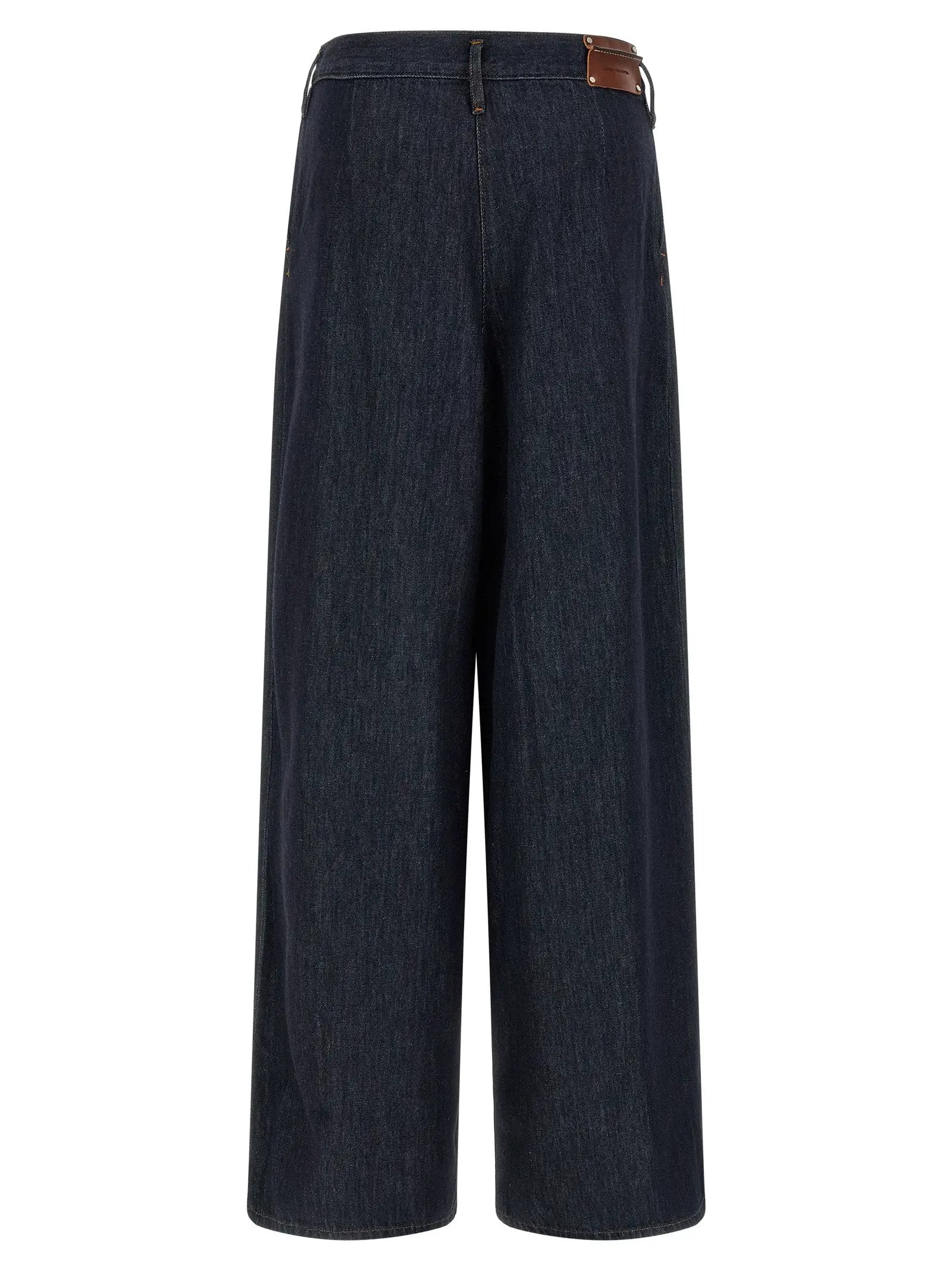Dries Van Noten Blue Cotton Relaxed Fit Jeans