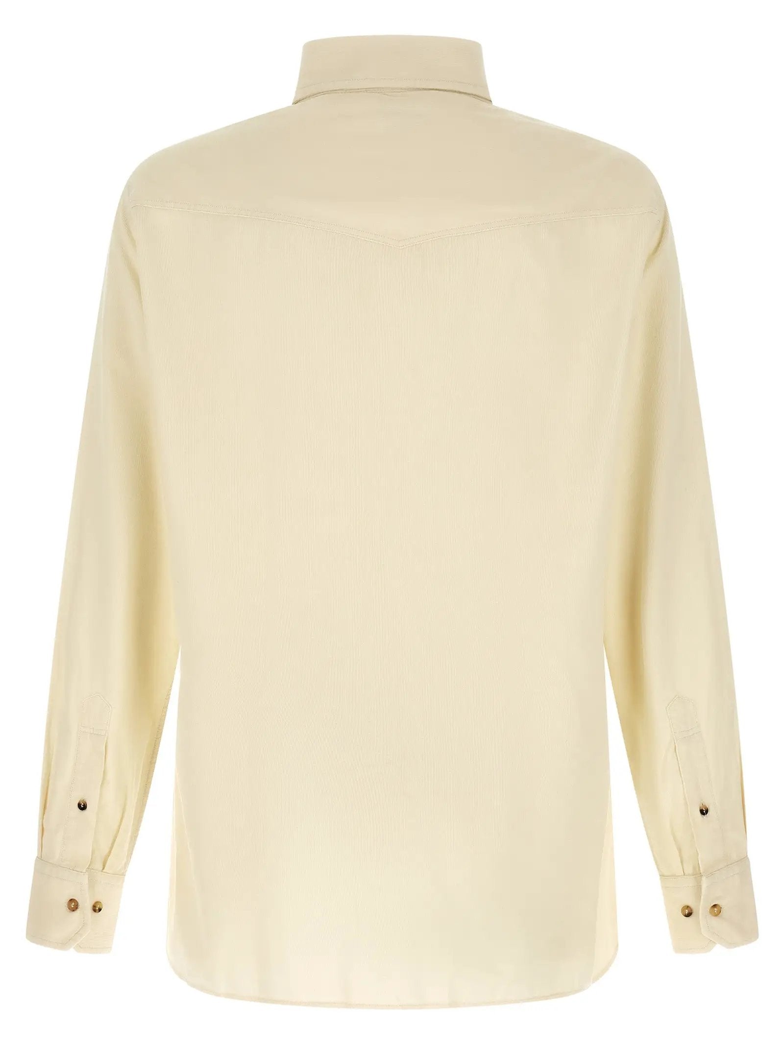 Brunello Cucinelli White Cotton Blouse