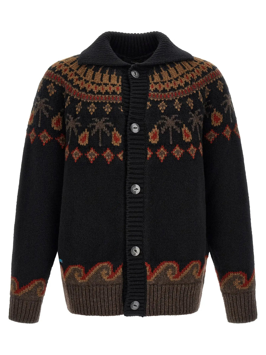 Alanui Black Wool Cardigan