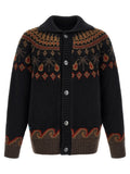 Alanui Black Wool Cardigan