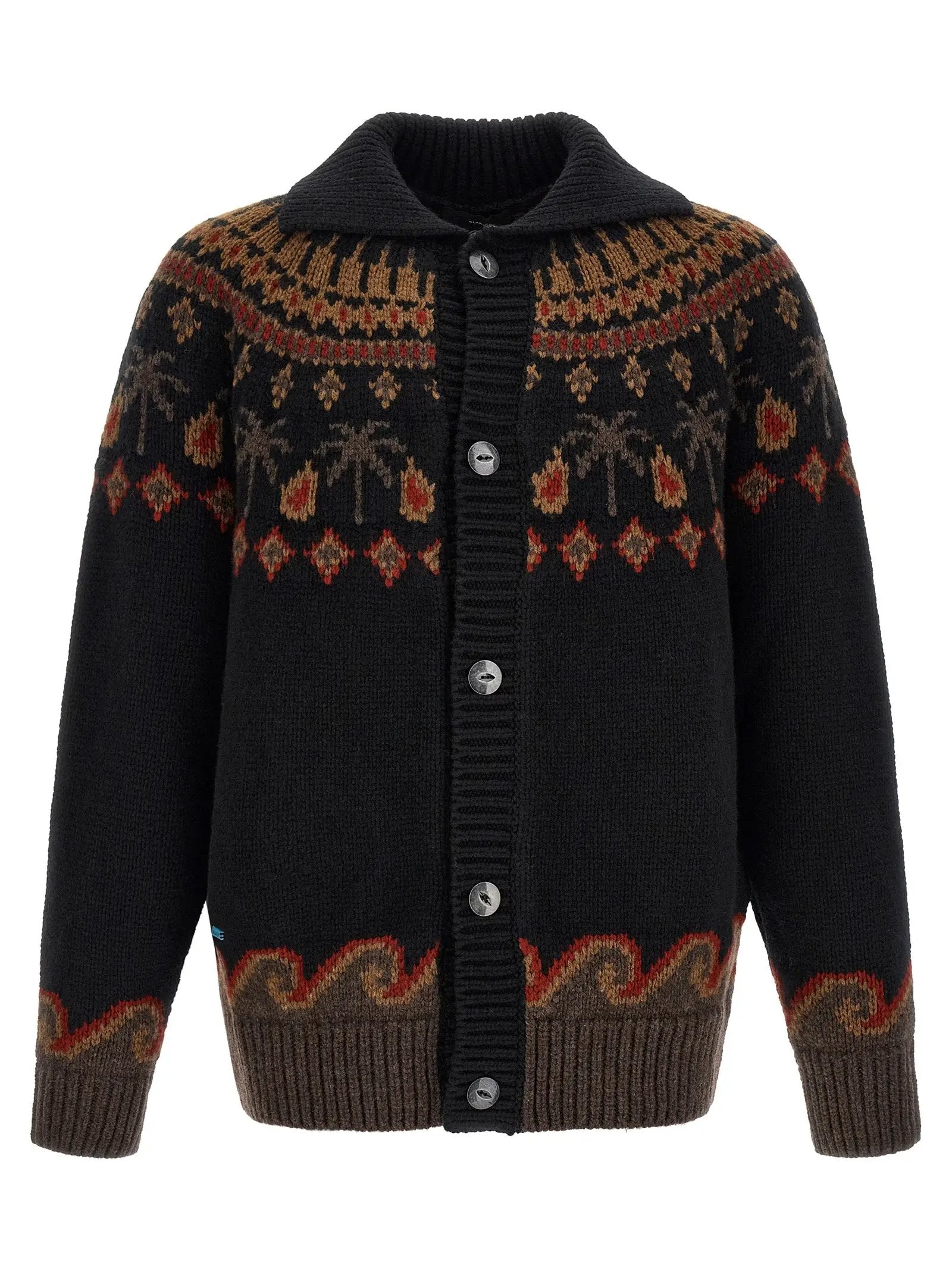 Alanui Black Wool Cardigan