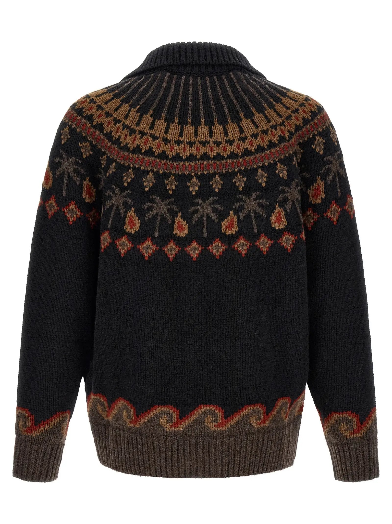Alanui Black Wool Cardigan