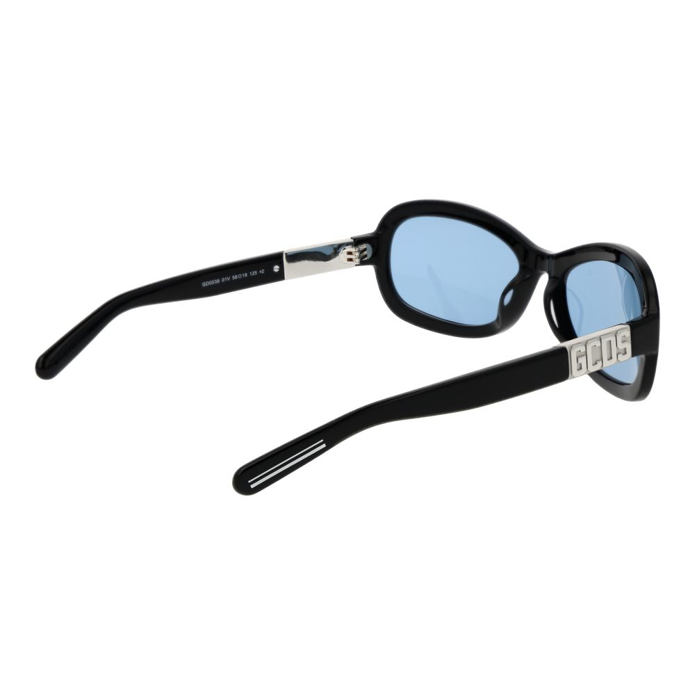 Lunettes de soleil GCDS en acétate noir