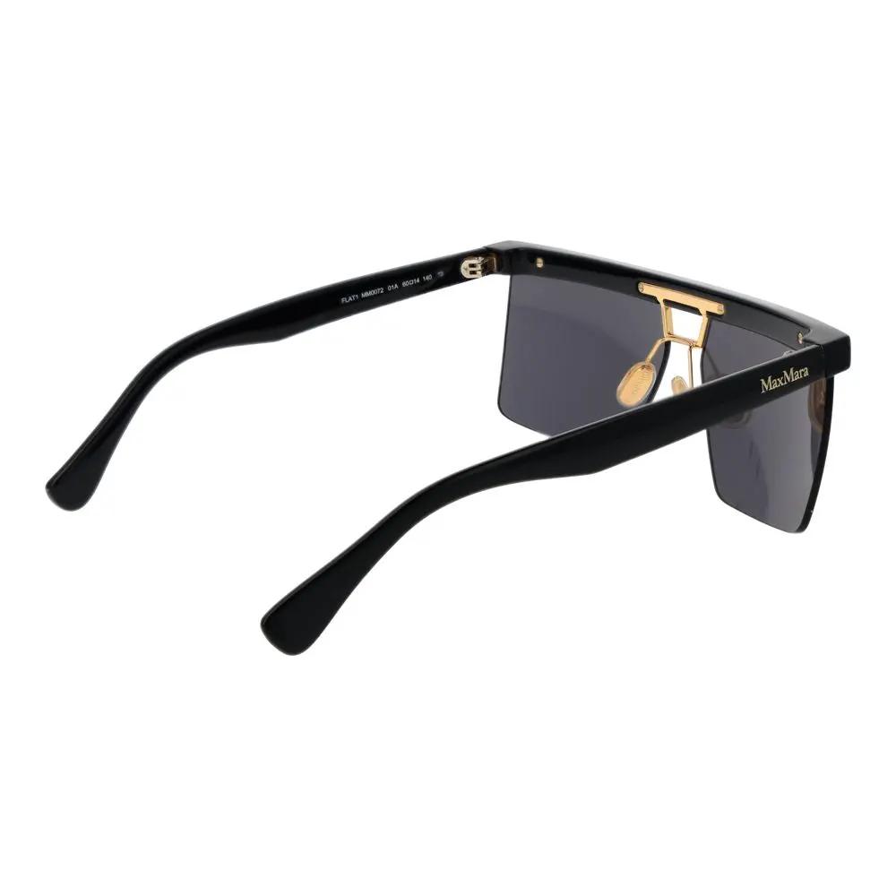 Lunettes de soleil Max Mara en acier inoxydable noir