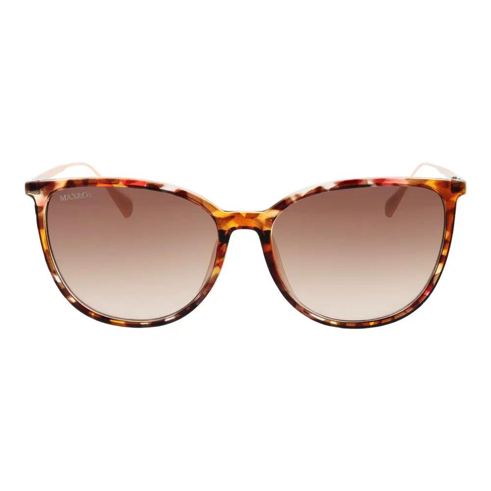 Lunettes de soleil en plastique marron Max &amp; Co