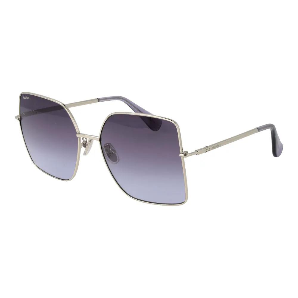 Lunettes de soleil Max Mara en métal argenté