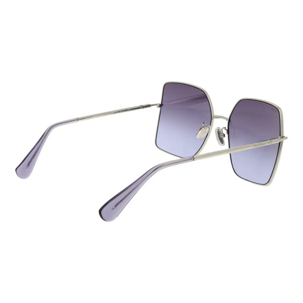 Lunettes de soleil Max Mara en métal argenté