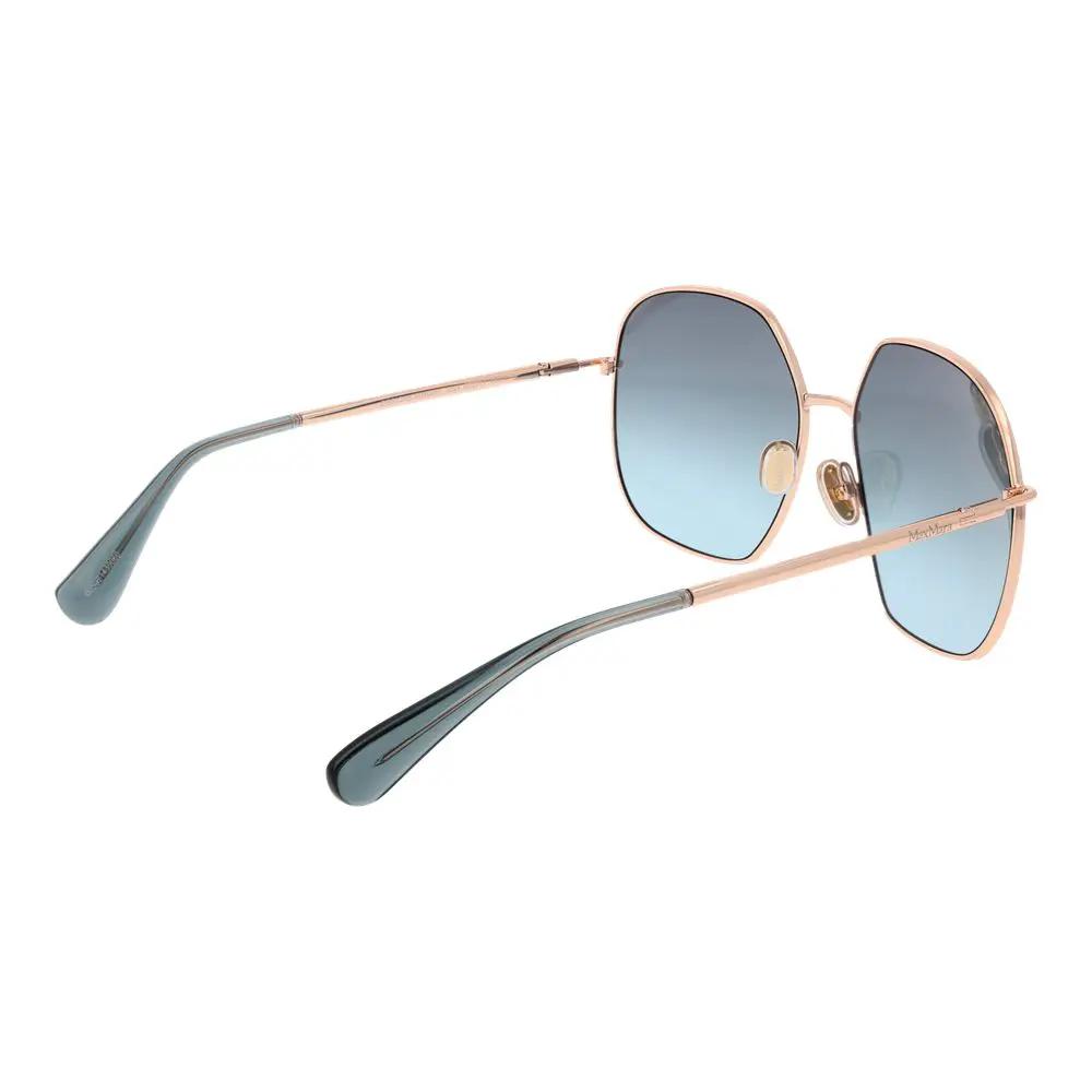 Lunettes de soleil Max Mara en métal doré rose