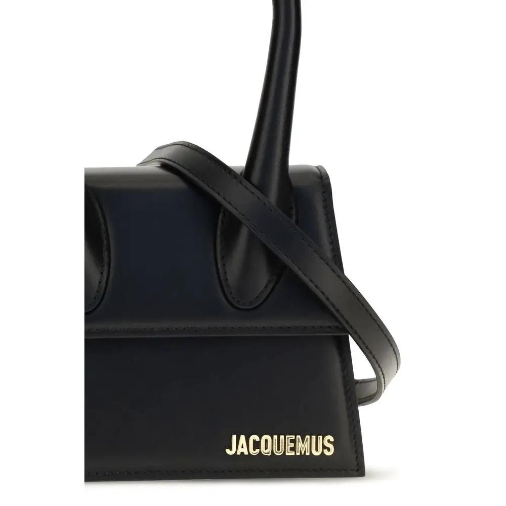 Jacquemus Black Calf Leather Bos Taurus Handbag