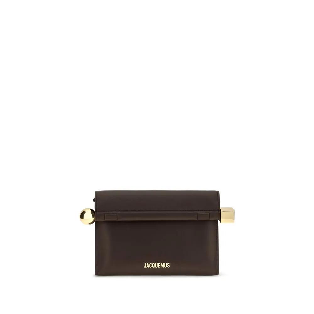 Jacquemus Brown Lamb Ovis Aries Aries Clutch Bag