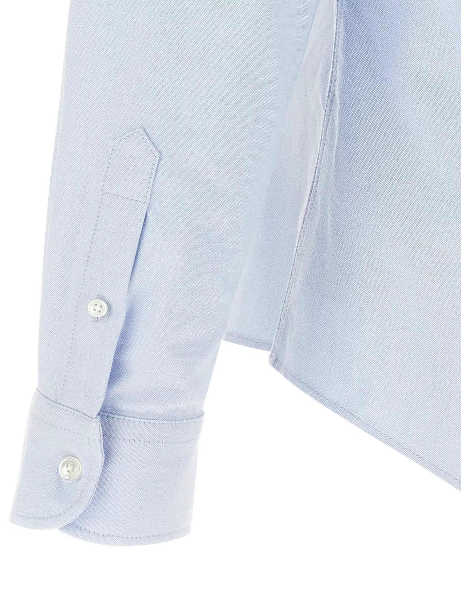 Ami Paris Blue Cotton Blouse