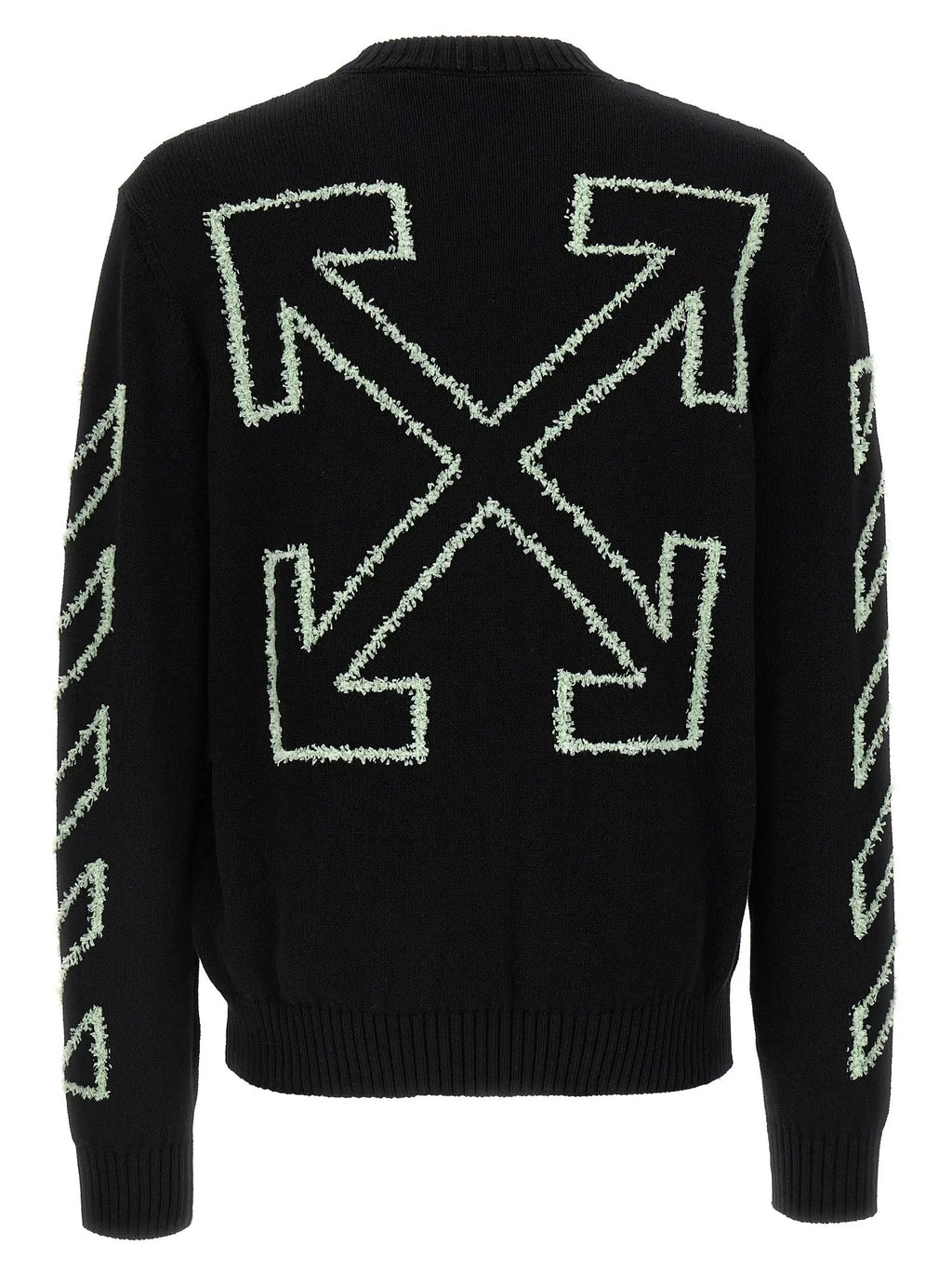 Off-White Black Cotton Cardigan