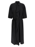 Lemaire Black Silk Midi Dress