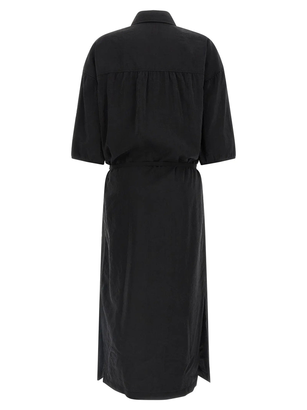 Lemaire Black Silk Midi Dress