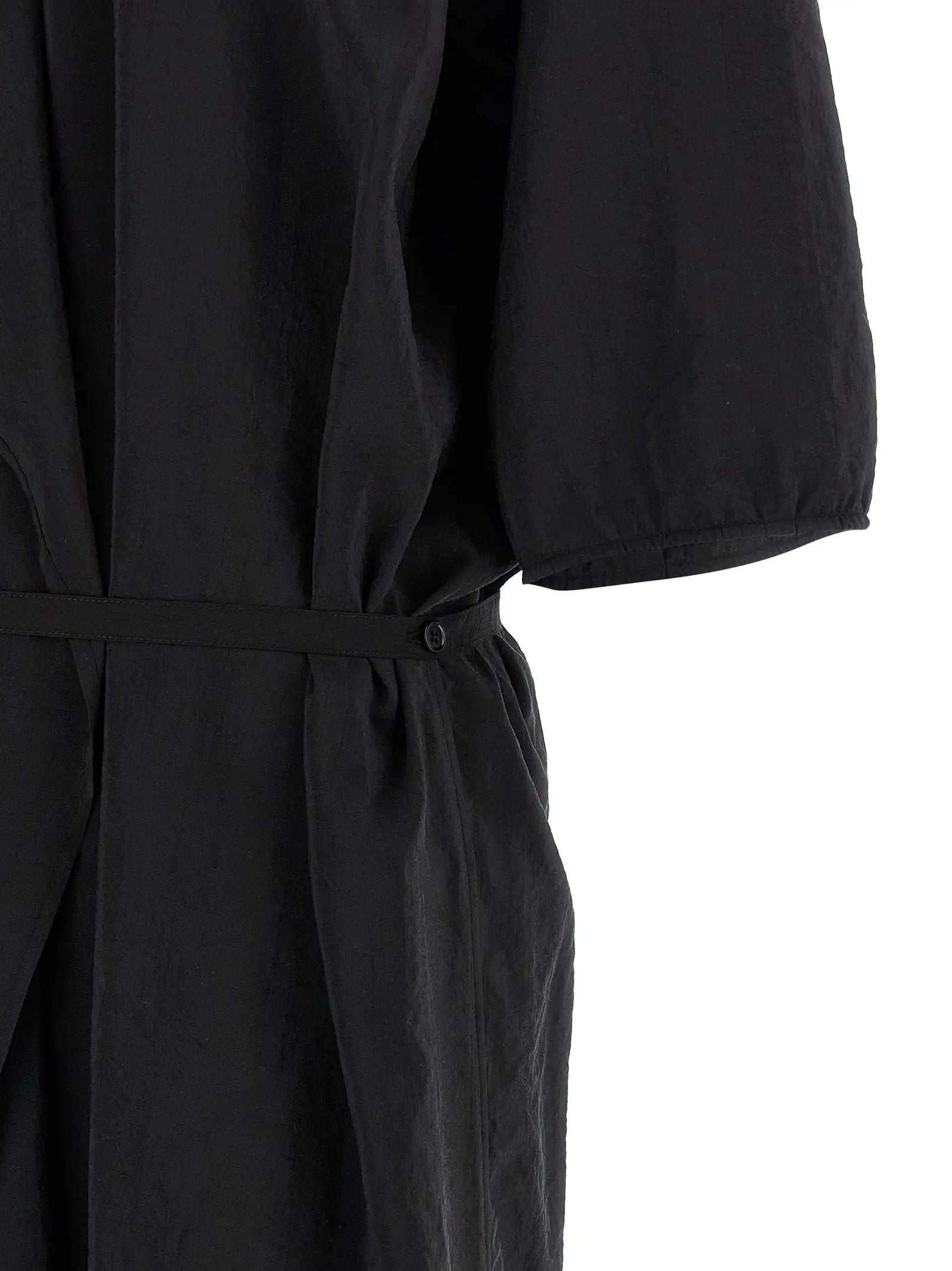 Lemaire Black Silk Midi Dress