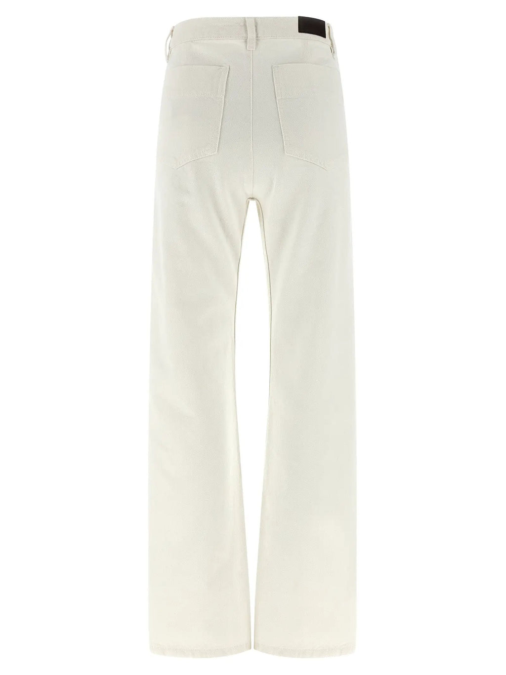 Lemaire White Cotton High-Waisted Jean