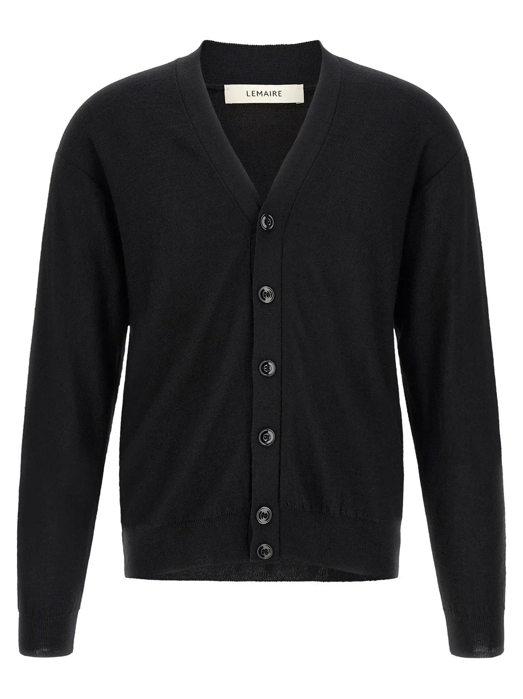 Lemaire Black Wool Cardigan