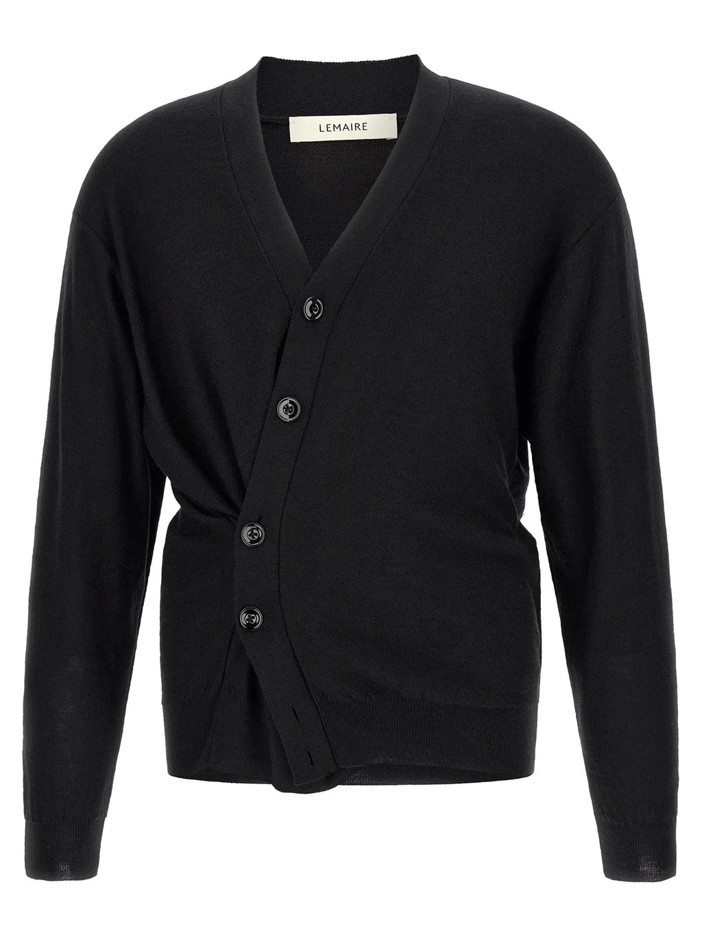 Lemaire Black Wool Cardigan