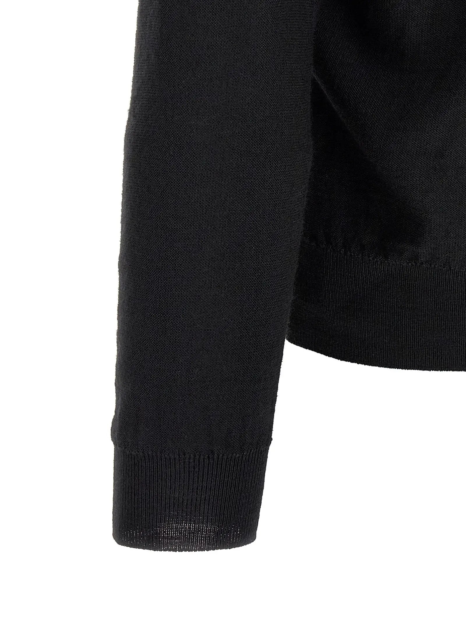 Lemaire Black Wool Cardigan