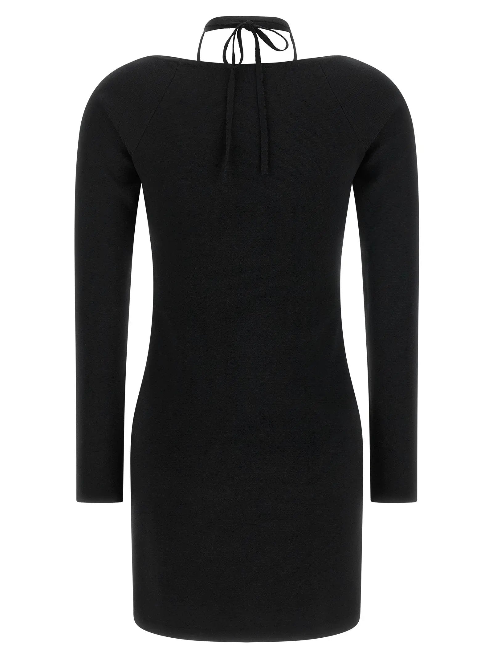 Elisabetta Franchi Black Viscose Short Dress