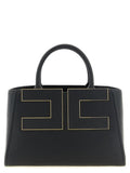 Elisabetta Franchi Black Polyester Tote Bag