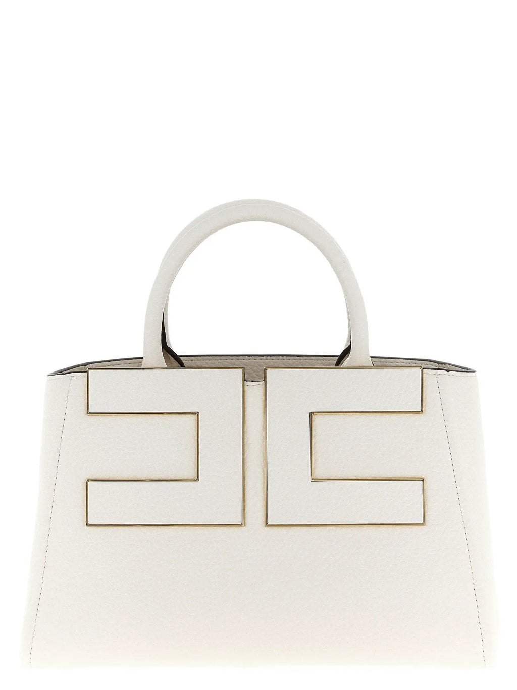 Elisabetta Franchi White Polyester Tote Bag
