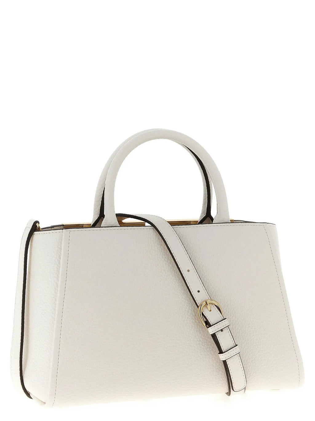 Elisabetta Franchi White Polyester Tote Bag