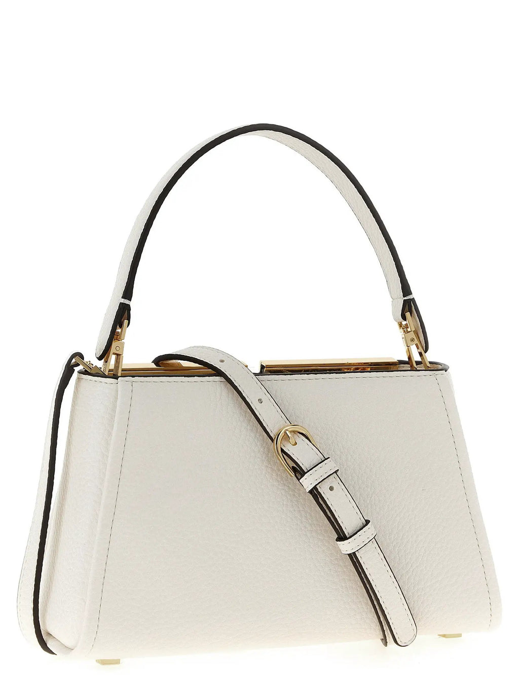 Elisabetta Franchi White Polyester Handbag