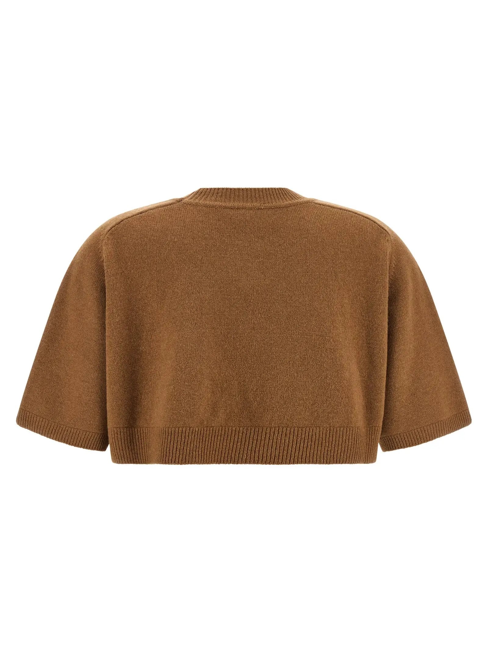 Elisabetta Franchi Brown Wool Sweatshirt