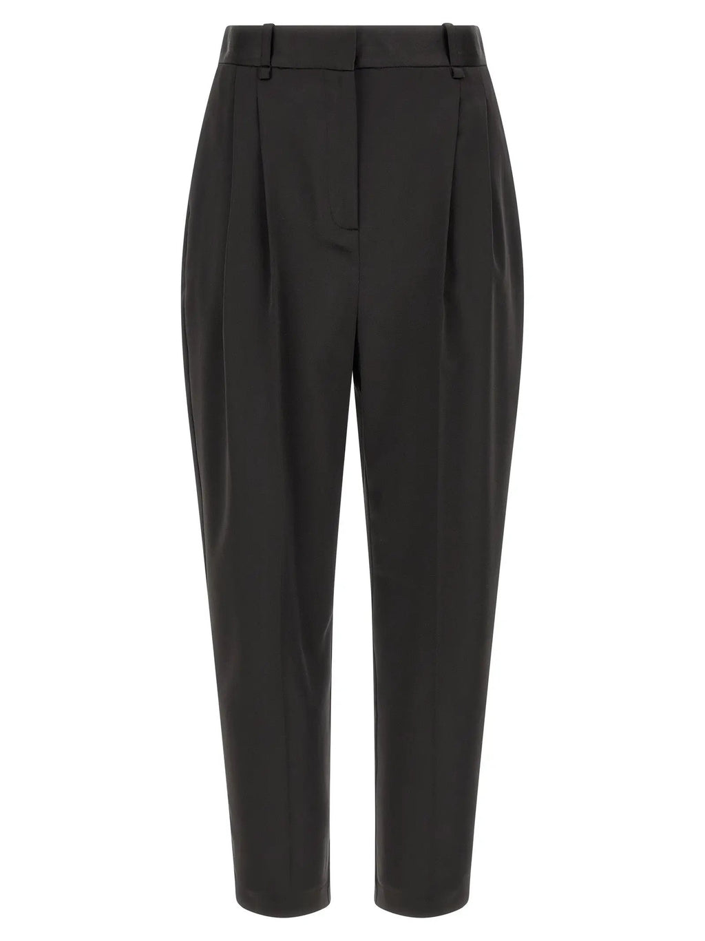 Elisabetta Franchi Black Polyester Cropped Pants