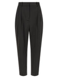 Elisabetta Franchi Black Polyester Cropped Pants