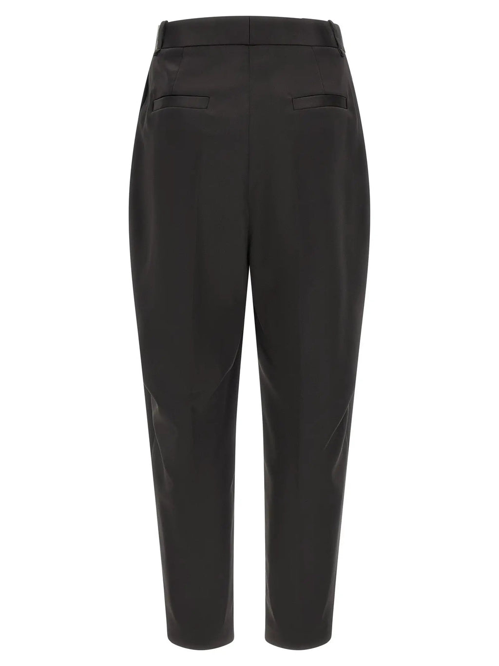 Elisabetta Franchi Black Polyester Cropped Pants