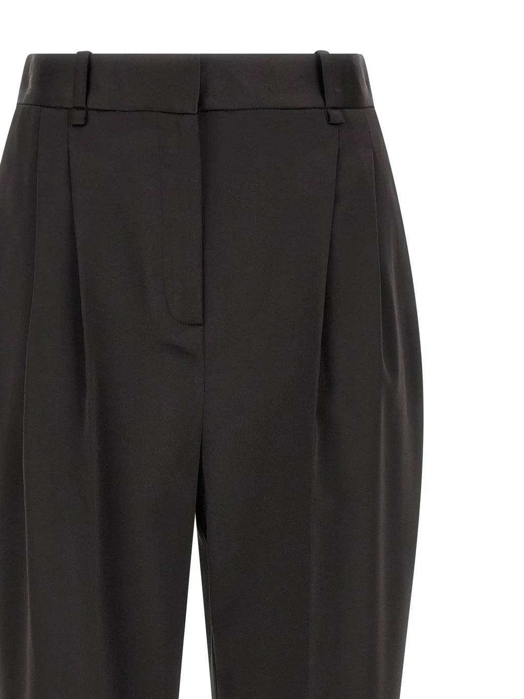 Elisabetta Franchi Black Polyester Cropped Pants