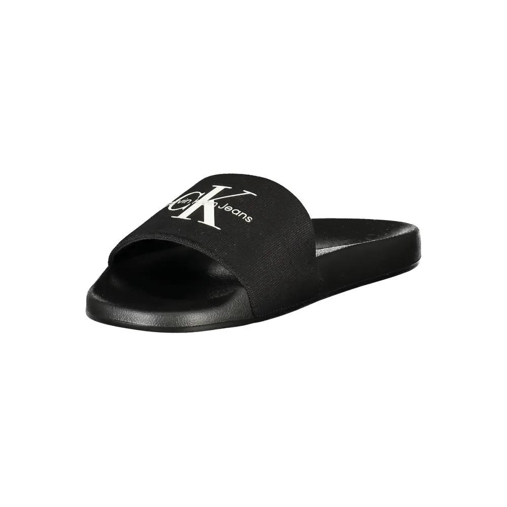 Calvin Klein Black Polyester Men's Slipper